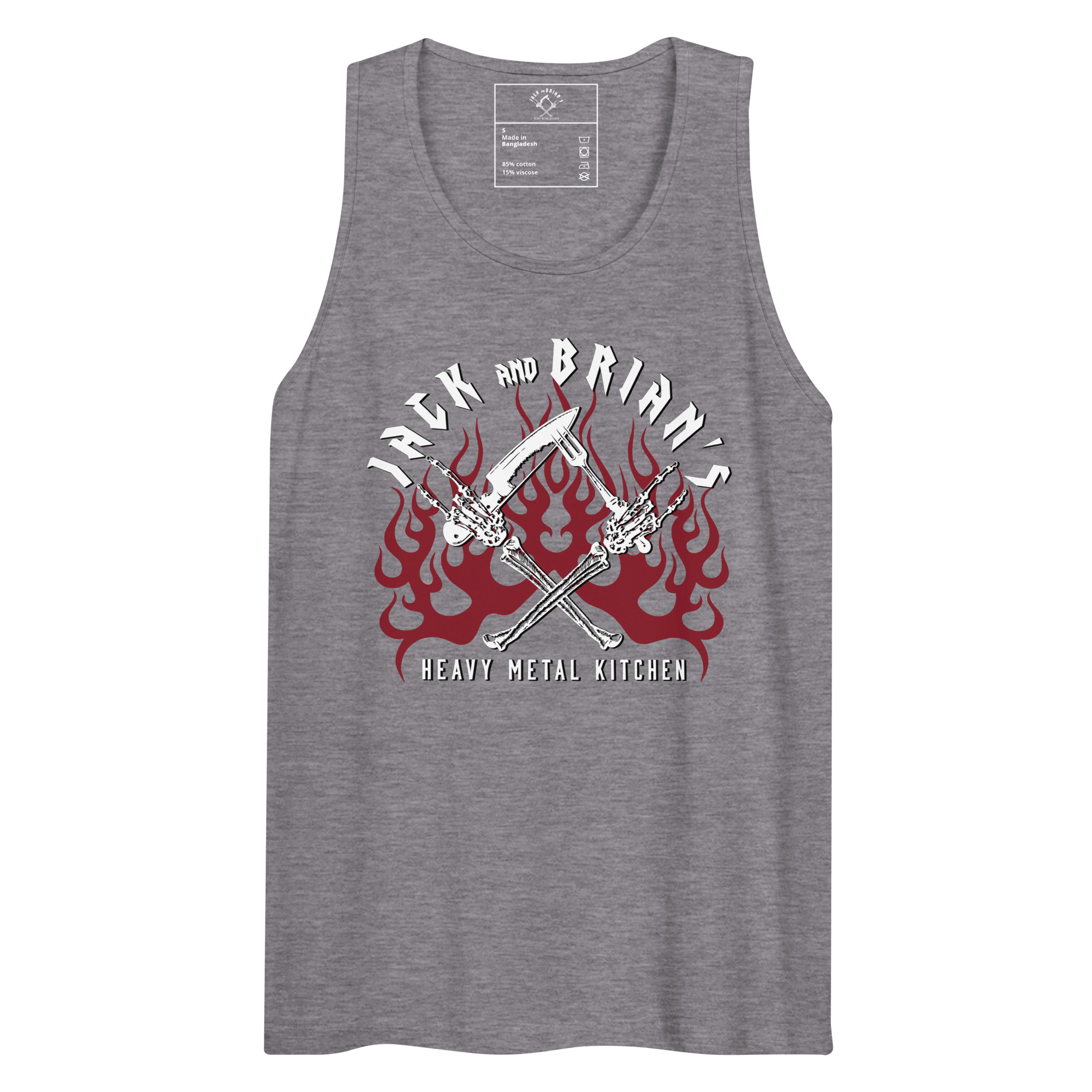 Men’s Premium Tank - Mulltiple Colors - with Heavy Metal Kitchen Logo - Image 4