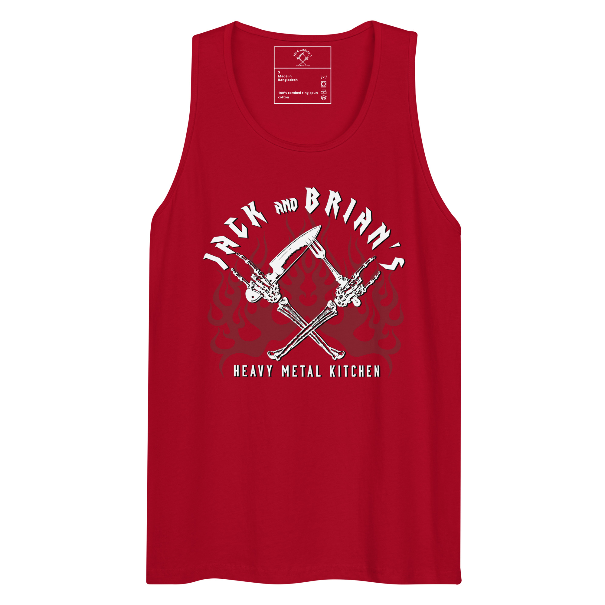 Men’s Premium Tank - Mulltiple Colors - with Heavy Metal Kitchen Logo - Image 2