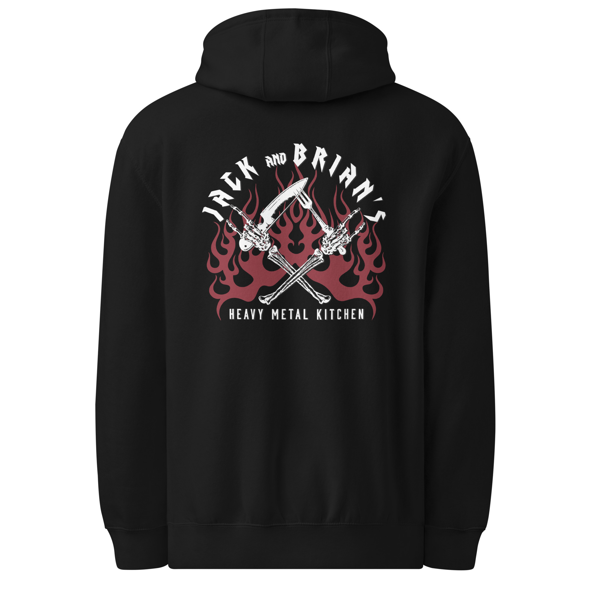 Unisex Premium Hoodie - Black or Smoke Grey - with Heavy Metal Kitchen Logo